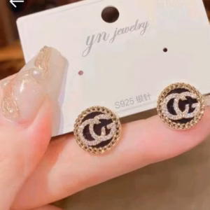 Bông Tai Thời Trang Mạ Bạc 925 Đính Kim Cương Nhân Tạo Yvy32- Triệu Vy Store