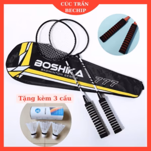 Cặp 2 Vợt Cầu Lông Tặng 3 Trái Cầu Kèm Bao Vợt, Tay Bọc Đệm Mút Ctb685 - Bechip