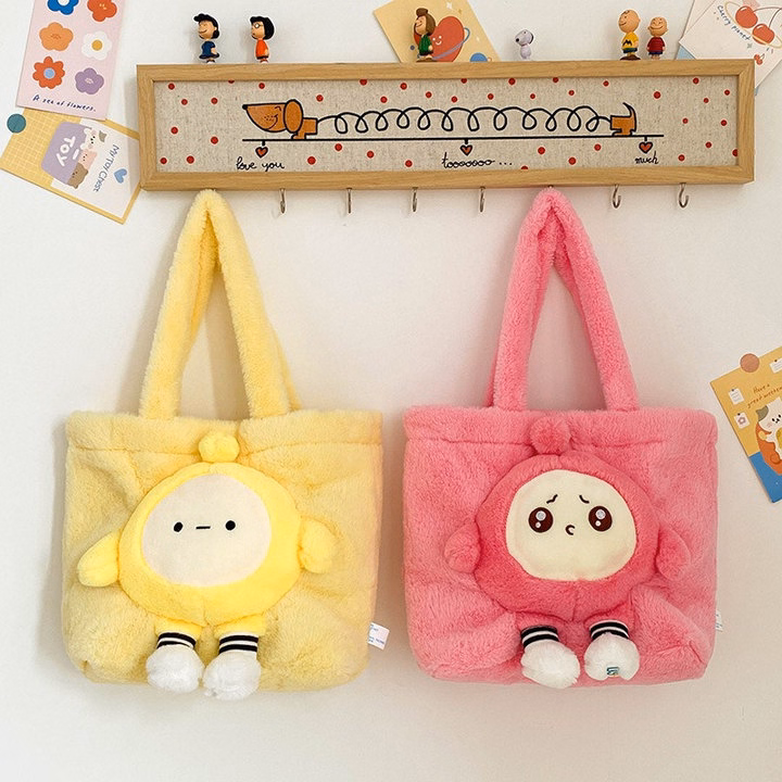 Túi Tote Đính Gấu Hoạt Hình Sanrio, Hình Trứng Phong Cách Hàn Quốc Dễ Thương - Dmastore - Ảnh 13
