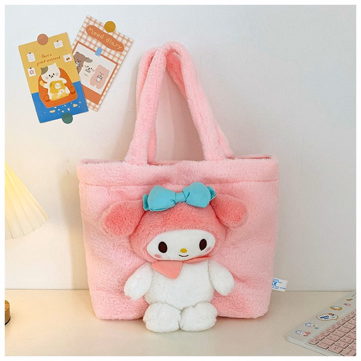Túi Tote Đính Gấu Hoạt Hình Sanrio, Hình Trứng Phong Cách Hàn Quốc Dễ Thương - Dmastore - Ảnh 14