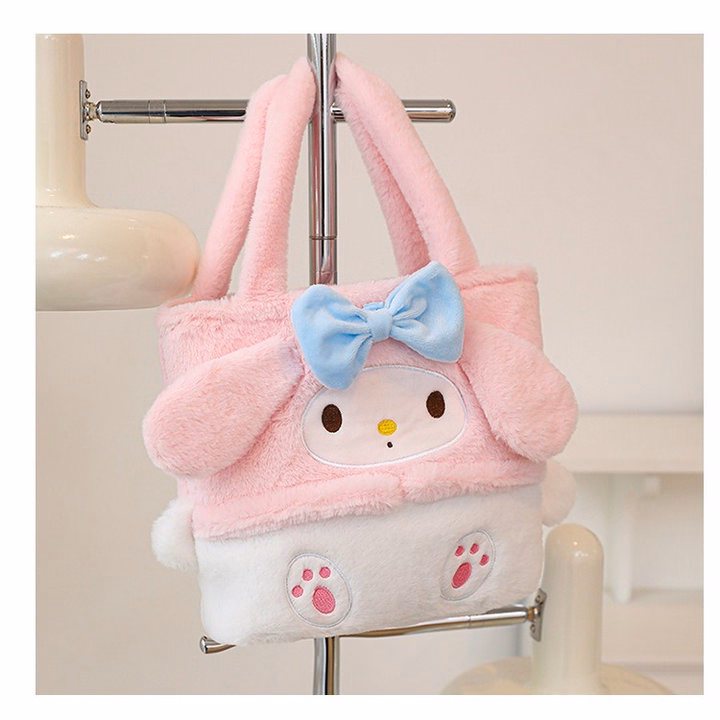 Túi Xách Tay Sanrio Không Nhồi Bông Phong Cách Hoạt Hình Dễ Thương - Dmastore - Ảnh 2