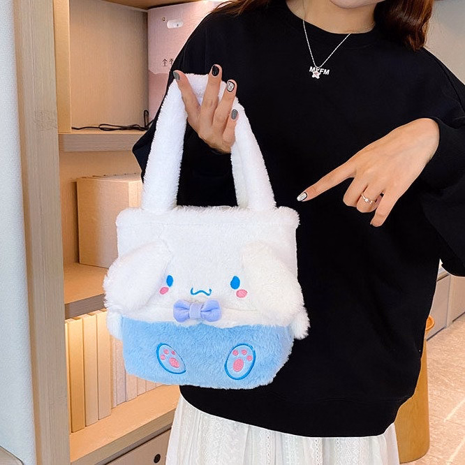 Túi Xách Tay Sanrio Không Nhồi Bông Phong Cách Hoạt Hình Dễ Thương - Dmastore - Ảnh 8