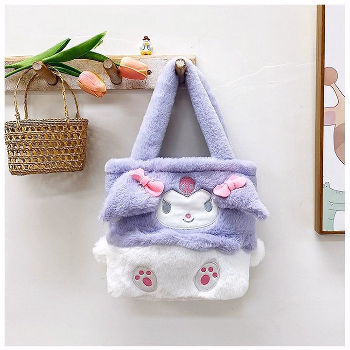 Túi Xách Tay Sanrio Không Nhồi Bông Phong Cách Hoạt Hình Dễ Thương - Dmastore - Ảnh 12