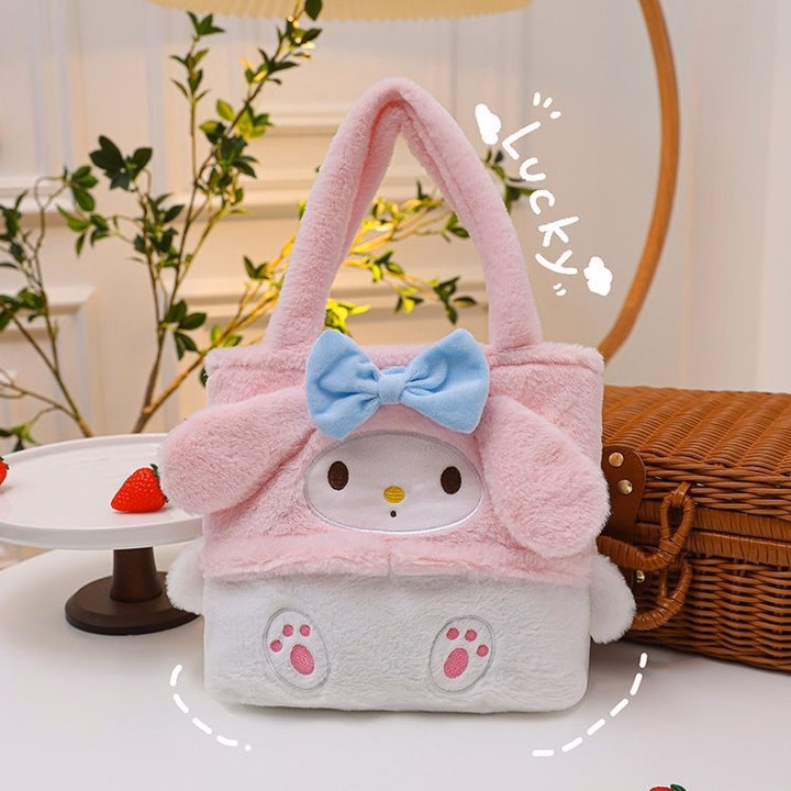 Túi Xách Tay Sanrio Không Nhồi Bông Phong Cách Hoạt Hình Dễ Thương - Dmastore - Ảnh 14