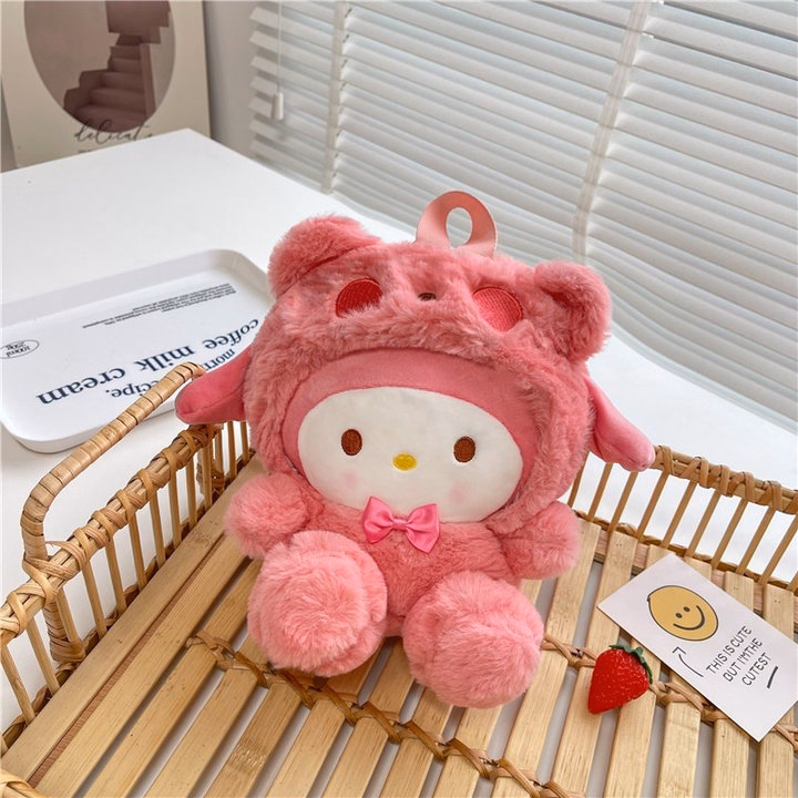 Balo Gấu Đội Mũ Sanrio Kuromi, Melody, Cinnamoroll,...Phong Cách Hoạt Hình Siêu Đáng Yêu - Dmastore - Ảnh 4