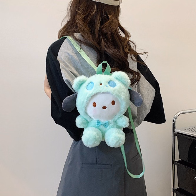 Balo Gấu Đội Mũ Sanrio Kuromi, Melody, Cinnamoroll,...Phong Cách Hoạt Hình Siêu Đáng Yêu - Dmastore - Ảnh 7