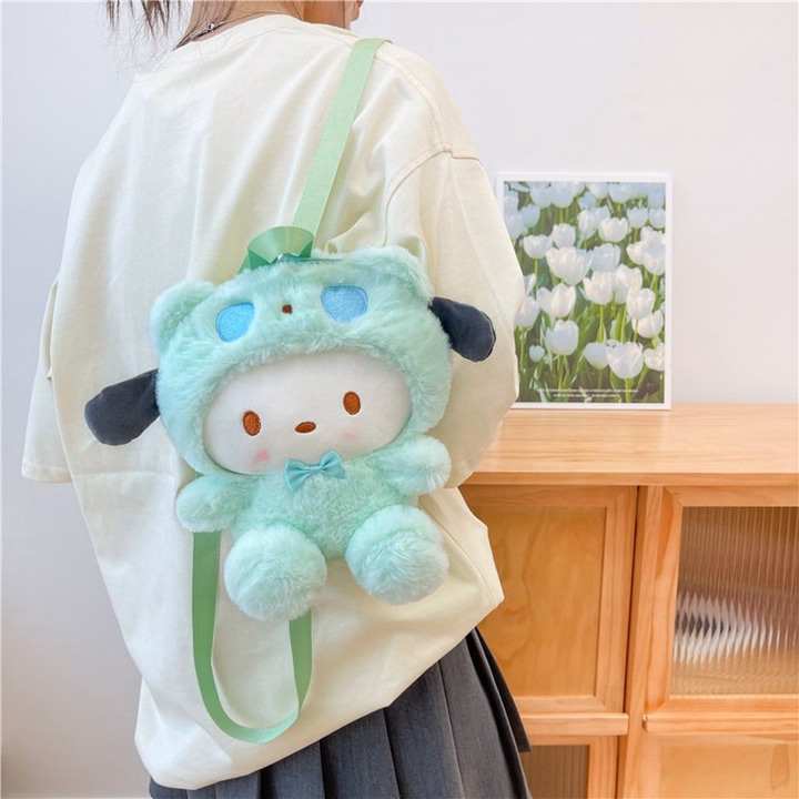Balo Gấu Đội Mũ Sanrio Kuromi, Melody, Cinnamoroll,...Phong Cách Hoạt Hình Siêu Đáng Yêu - Dmastore - Ảnh 12