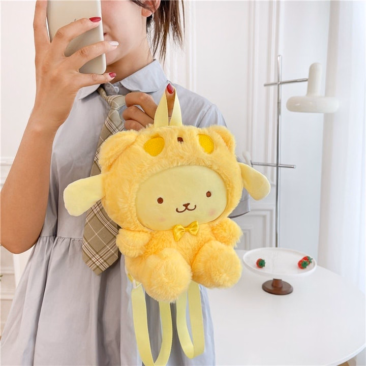Balo Gấu Đội Mũ Sanrio Kuromi, Melody, Cinnamoroll,...Phong Cách Hoạt Hình Siêu Đáng Yêu - Dmastore - Ảnh 11