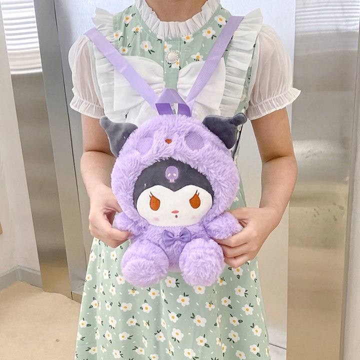 Balo Gấu Đội Mũ Sanrio Kuromi, Melody, Cinnamoroll,...Phong Cách Hoạt Hình Siêu Đáng Yêu - Dmastore - Ảnh 15