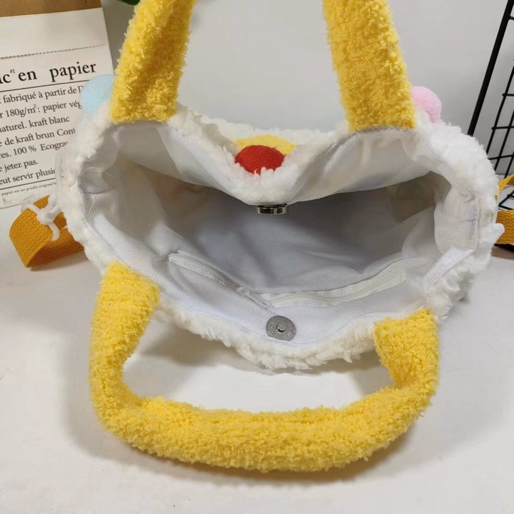 Túi Đeo Chéo Có Quai Xách Gấu Pooh Đính Hạt Bông Màu Sắc Phong Cách Dễ Thương-Dmastore - Ảnh 16