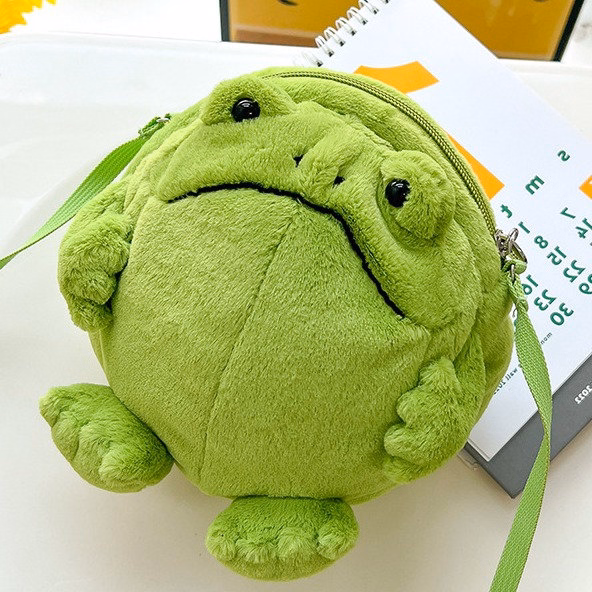 Túi Đeo Chéo Chú Ếch Xanh E02 Ngộ Nghĩnh Đáng Yêu-Dmastore - Ảnh 2