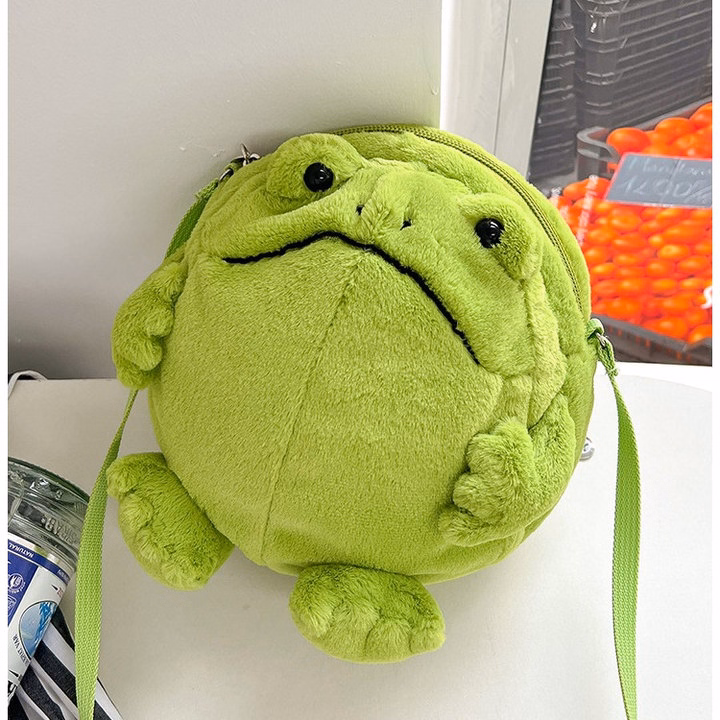 Túi Đeo Chéo Chú Ếch Xanh E02 Ngộ Nghĩnh Đáng Yêu-Dmastore - Ảnh 6