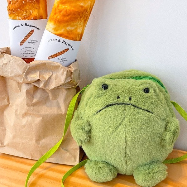 Túi Đeo Chéo Chú Ếch Xanh E02 Ngộ Nghĩnh Đáng Yêu-Dmastore - Ảnh 5