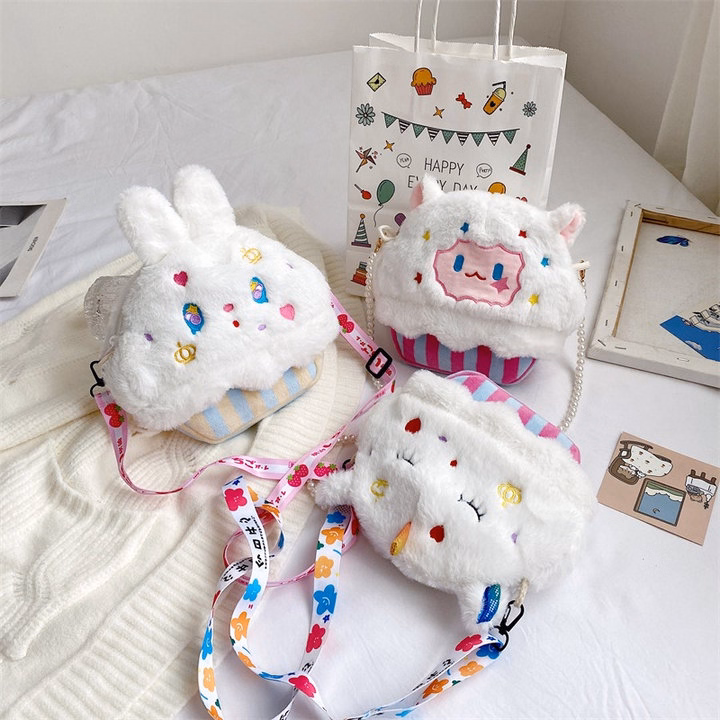 Túi Đeo Chéo Cupcake Hình Thú Bông Siêu Đáng Yêu- Dmastore