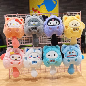 Móc Khóa Gấu Bông Sanrio Hình Mèo Treo Balo, Túi Xách, Chìa Khóa Dễ Thương - Dmastore