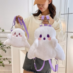 Balo, Túi Đeo Chéo Búp Bê Ma Vải Nhung Lông Đi Học, Đi Chơi Phong Cách Lolita Hoạt Hình Cá Tính Đáng Yêu - Dmastore