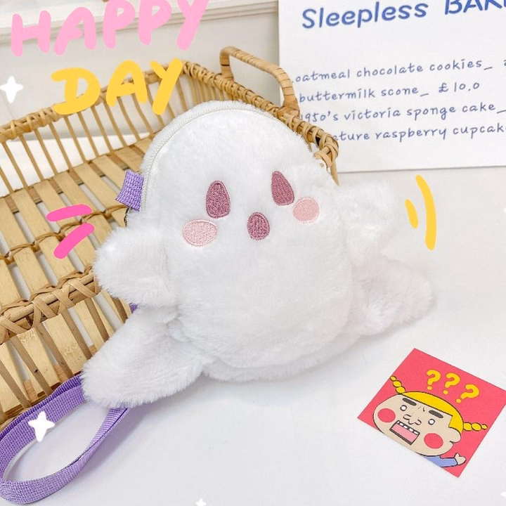 Balo, Túi Đeo Chéo Búp Bê Ma Vải Nhung Lông Đi Học, Đi Chơi Phong Cách Lolita Hoạt Hình Cá Tính Đáng Yêu - Dmastore - Ảnh 5