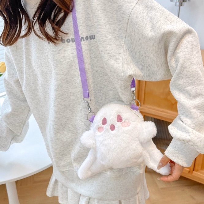 Balo, Túi Đeo Chéo Búp Bê Ma Vải Nhung Lông Đi Học, Đi Chơi Phong Cách Lolita Hoạt Hình Cá Tính Đáng Yêu - Dmastore - Ảnh 11