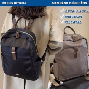 Balo Nữ Có Quai Đeo Vali, Ngăng Bí Mật, Vải Oxford Chống Nước Tuyệt Đối - Bh Kids