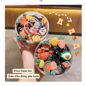 Hộp 30 Dây Chun Buộc Tóc Bé Gái Hàn Quốc 55427 - Lady'S Passion