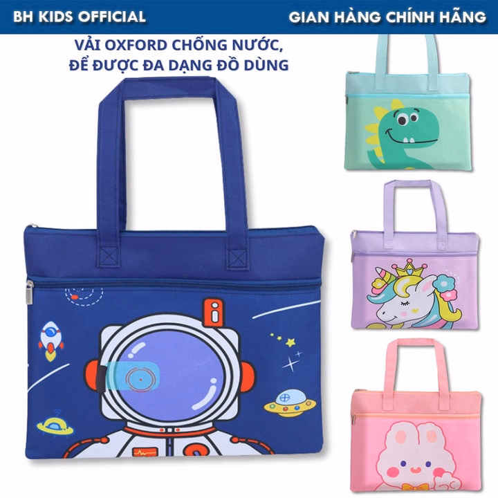 Túi Học Thêm, Túi Học Phụ Đạo Cho Bé Tiểu Học, Cấp 1, Cặp Sách Vải Oxford Chống Thấm Nước, Để Được Đa Dạng Đồ Ch145-Bh Kids