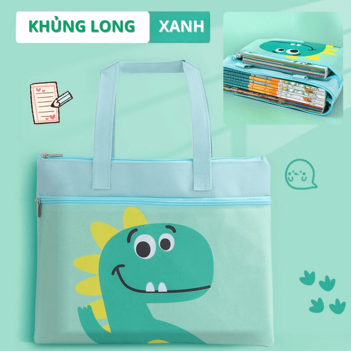 Túi Học Thêm, Túi Học Phụ Đạo Cho Bé Tiểu Học, Cấp 1, Cặp Sách Vải Oxford Chống Thấm Nước, Để Được Đa Dạng Đồ Ch145-Bh Kids - Ảnh 12