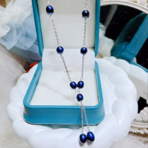 Dây Chuyền Ngọc Trai Nuôi Nước Ngọt Thiết Kế Dáng Xoài - Thắng Giang