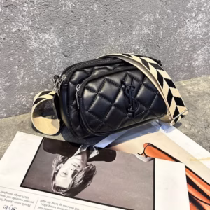 Túi Y.S.L Trần Trám Đeo Chéo Dây Bản To Full Đen Thời Trang Siêu Đẹp Wh627 - Winnie House