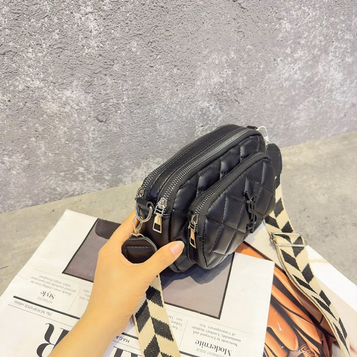 Túi Y.S.L Trần Trám Đeo Chéo Dây Bản To Full Đen Thời Trang Siêu Đẹp Pp627 - Pipi Store - Ảnh 11