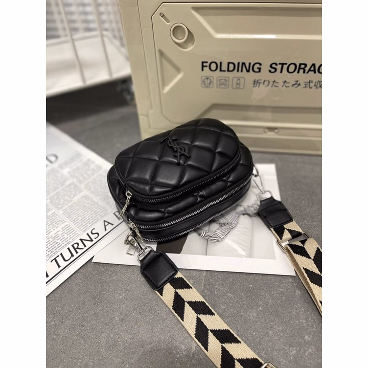 Túi Y.S.L Trần Trám Đeo Chéo Dây Bản To Full Đen Thời Trang Siêu Đẹp Pp627 - Pipi Store - Ảnh 7