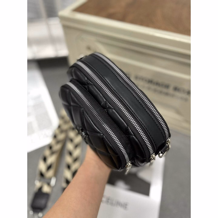 Túi Y.S.L Trần Trám Đeo Chéo Dây Bản To Full Đen Thời Trang Siêu Đẹp Pp627 - Pipi Store - Ảnh 9