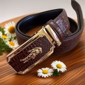 Thắt Lưng, Dây Nịt Nam Dập Vân Cá Sấu Khóa Tự Động Wh634 - Winnie House