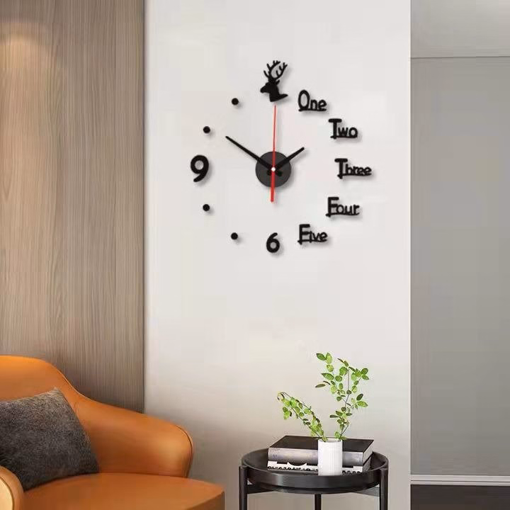 Đồng Hồ Dán Tường 3D Trang Trí Sáng Tạo - Ảnh 6