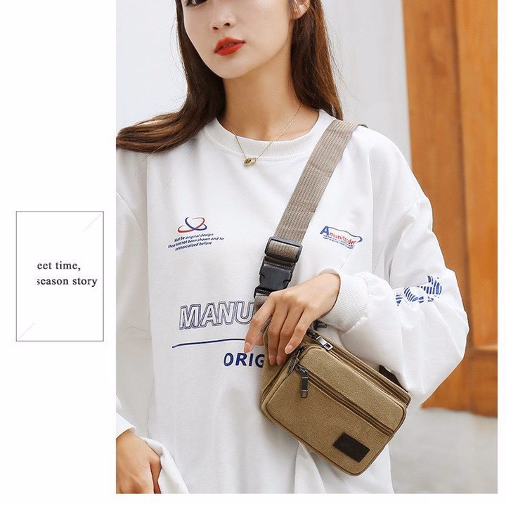 Túi Đeo Chéo, Đeo Hông Nam Nữ Mẫu Mới Đa Năng Tiện Dụng Wh636 - Winnie House - Ảnh 16