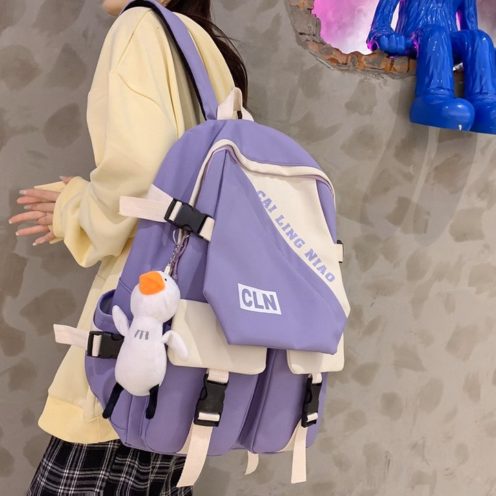 Balo Nam Nữ Ulzzang Thời Trang Cln Chống Thấm Nhiều Màu Wh638 - Winnie House - Ảnh 16