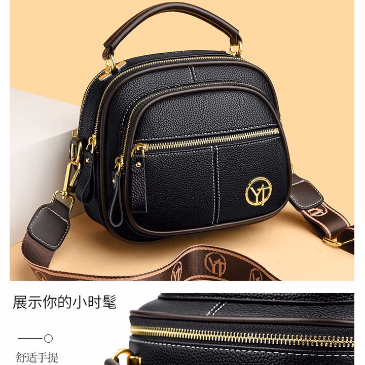 Túi Xách Nữ Đeo Chéo Yt Dây Bản To Nhiều Ngăn Tiện Dụng Wh591, W344 - Winnie House - Ảnh 5