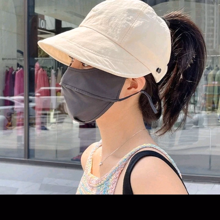 Mũ Chống Nắng Lưỡi Trai Vành Rộng Hở Chóp Thời Trang Hot 2024 - Shop Mẹ Bống - Ảnh 9