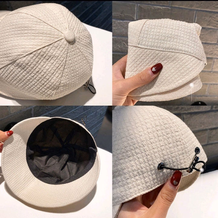 Mũ Chống Nắng - Nón Vải Kiểu Hàn Vành Cụp-Thời Trang Hàn Quốc - Ảnh 5