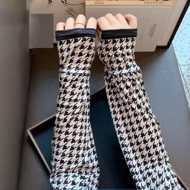 Găng Tay Chống Nắng Bằng Lụa Lạnh Chống Tia Cực Tím Phong Cách Hàn Ld023 - Lady'S Passion - Ảnh 3