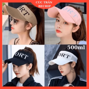 Mũ Lưỡi Trai Nữ Sport Nửa Đầu Kiểu Dáng Thể Thao - Mũ Hở Chóp Len Sport Ctb712 - Bechip