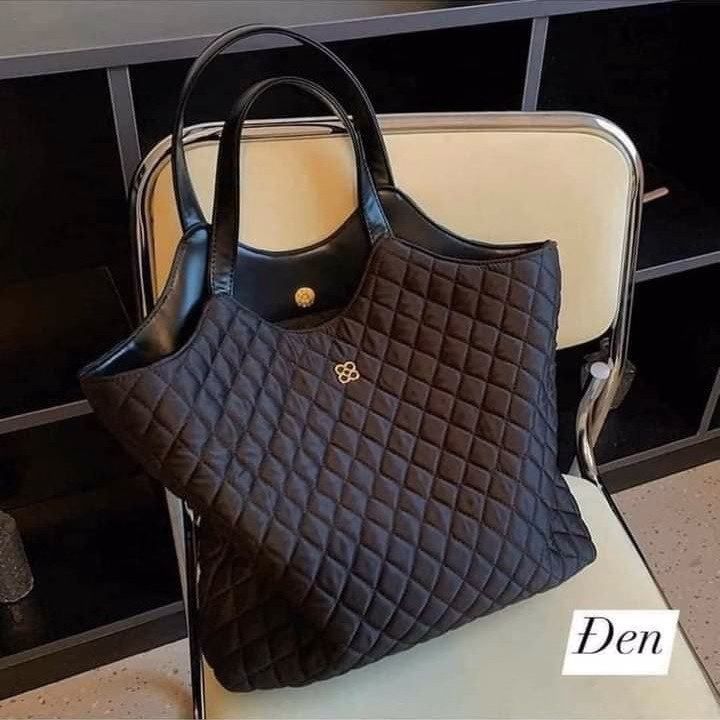 Túi Tote Nữ Đeo Vai Trần Trám Vải Dù Siêu Xinh