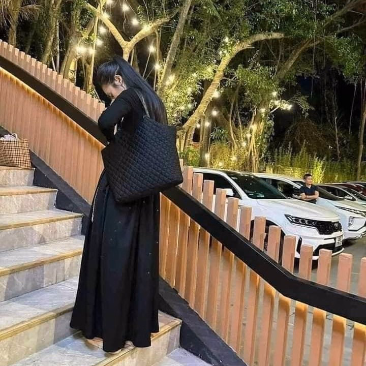 Túi Tote Nữ Đeo Vai Trần Trám Vải Dù Siêu Xinh - Ảnh 4