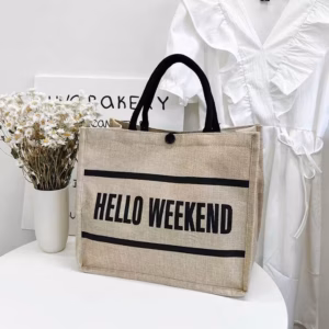 Túi Cói Đi Biển Cỡ Lớn, Đựng Đồ Dùng Du Lịch