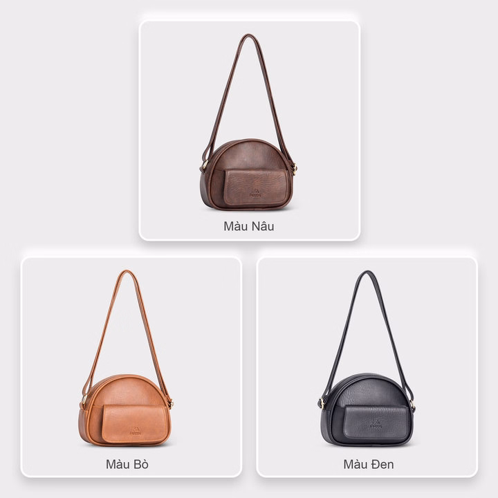 Túi Đeo Chéo Nữ Dáng Bầu Tròn Nắp Gập Fn07 - Fadoda - Ảnh 9