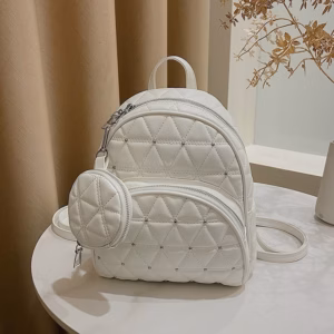 Balo Mini Da Nữ Thời Trang Nữ Tính Thiết Kế Hoa Văn Bắt Mắt Kèm Túi Nhỏ Wh642 - Winnie House