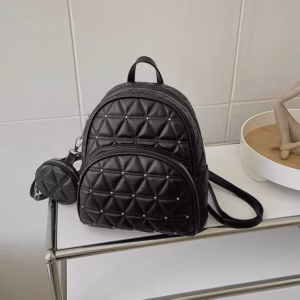 Balo Mini Da Nữ Thời Trang Nữ Tính Thiết Kế Hoa Văn Bắt Mắt Kèm Túi Nhỏ Pp642 - Pipi Store