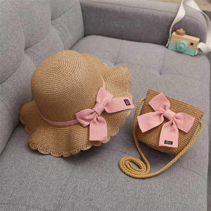 Set Mũ Rơm Kèm Túi Thời Trang Cho Bé Gái 56949 - Lady'S Passion - Ảnh 3