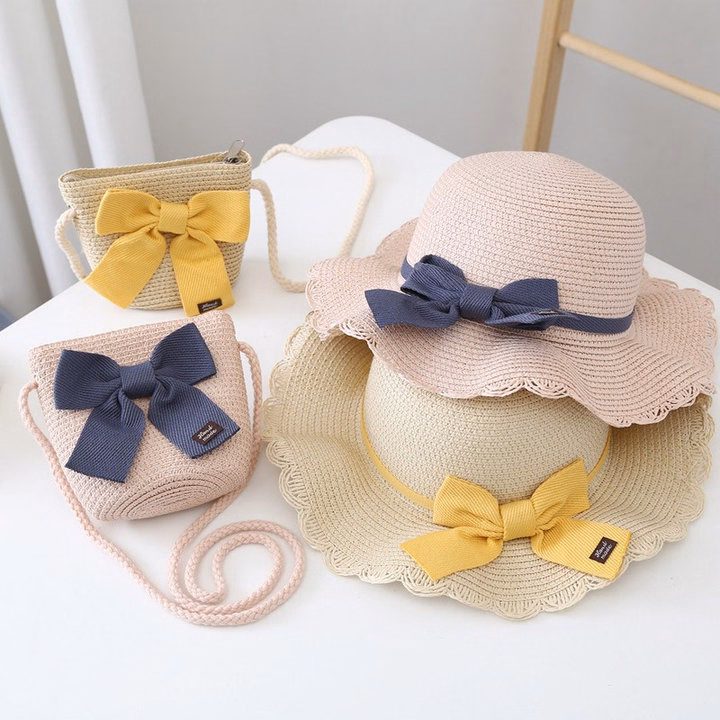 Set Mũ Rơm Kèm Túi Thời Trang Cho Bé Gái 56949 - Lady'S Passion - Ảnh 2