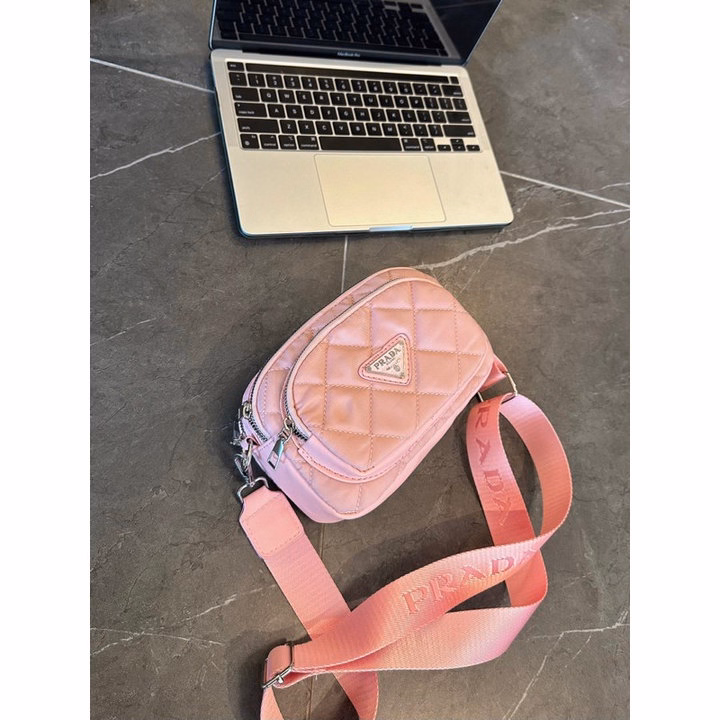 Túi Đeo Chéo Chất Vải Dù Ô Trám 3 Ngăn Siêu Đẹp Phong Cách Thời Trang Mới Wh645 - Winnie House - Ảnh 5