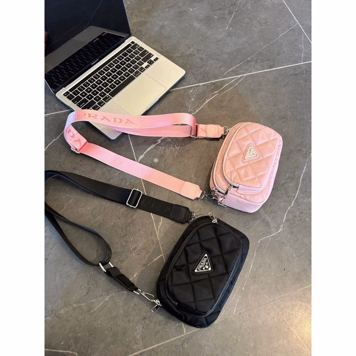 Túi Đeo Chéo Chất Vải Dù Ô Trám 3 Ngăn Siêu Đẹp Phong Cách Thời Trang Mới Wh645 - Winnie House - Ảnh 6